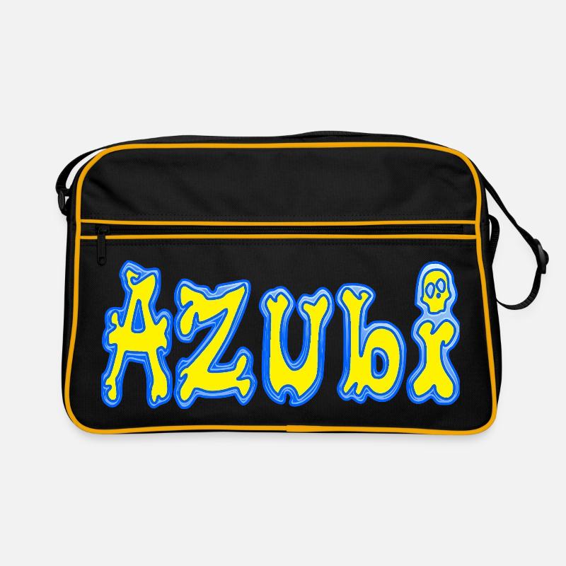 Azubi - Retro Tasche - Schwarz/Gold