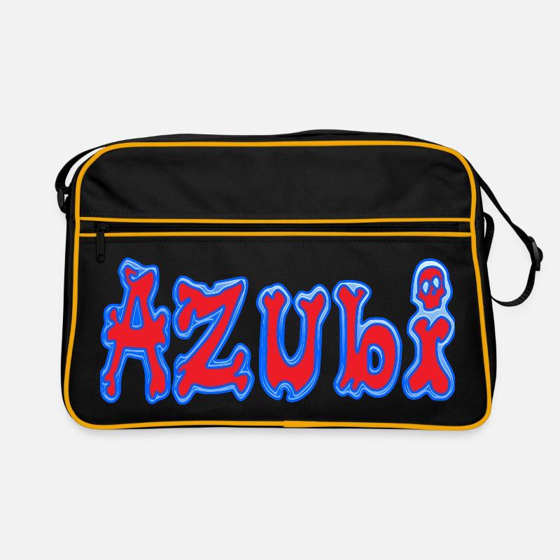 Azubi - Retro Tasche - Schwarz/Gold