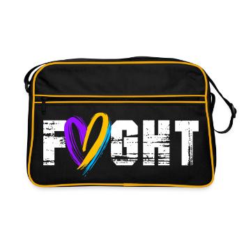 Bladder Cancer Cancer Bladder - Retro Bag - black/gold - Front