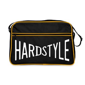 hardstyle musique dansant disco record deejay dj renommée - Sac Retro - noir/or - Devant