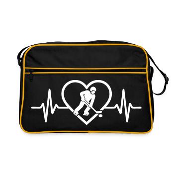  Hockey sur Glace Cœur Sport - Retro Bag - black/gold - Front