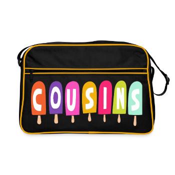 Cousins – Popsicles - Retro Bag - black/gold - Front