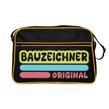 First name Draughtsman - Retro Bag - black/gold - Front