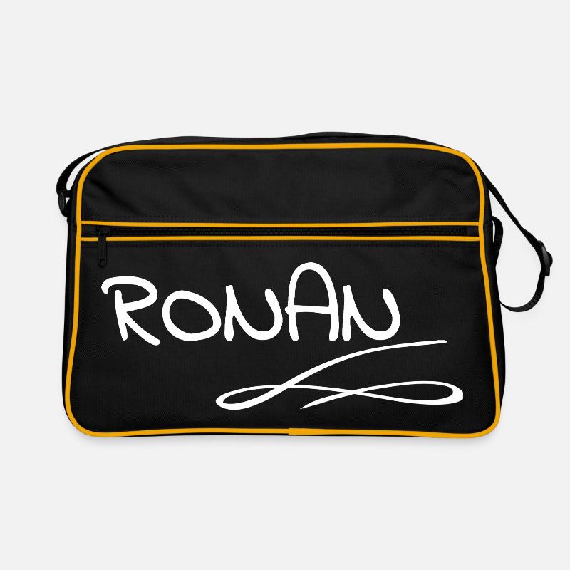 Abstrakte Linienkunst Ronan Retro Tasche