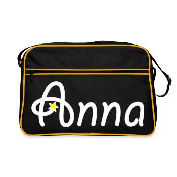 Anna - Retro Bag - black/gold - Front