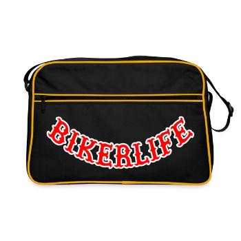 Bikerlife_red_ - Retro Bag - black/gold - Front