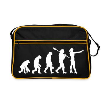 Évolution de la pratique du tir au pistolet à l’homme - Sac Retro - noir/or - Devant