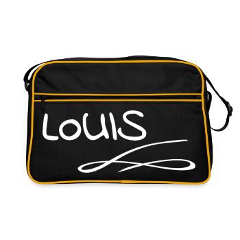 Name Louis - Retro Bag - black/gold - Front