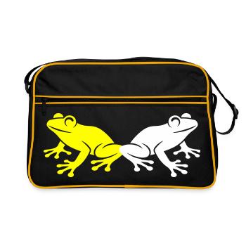 Frog Toad - Retro Bag - black/gold - Front