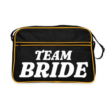 Team Bride - Retro Bag - black/gold - Front