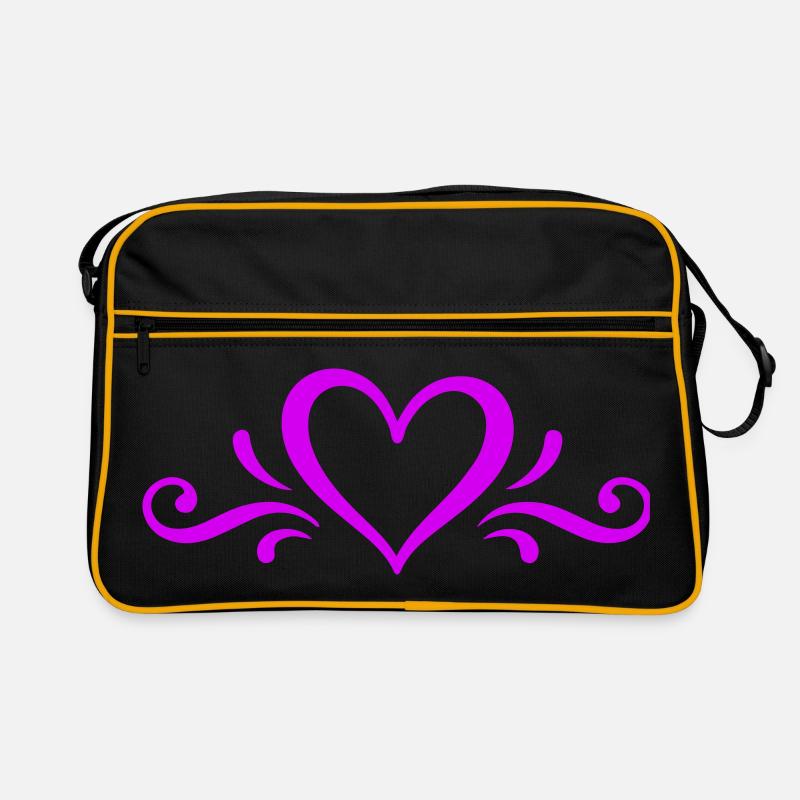 Icône de cœur Sac Retro