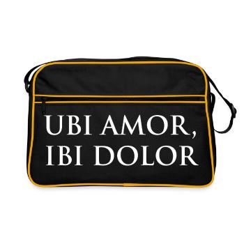 Ubi amor, ibi dolor - Retro Bag - black/gold - Front