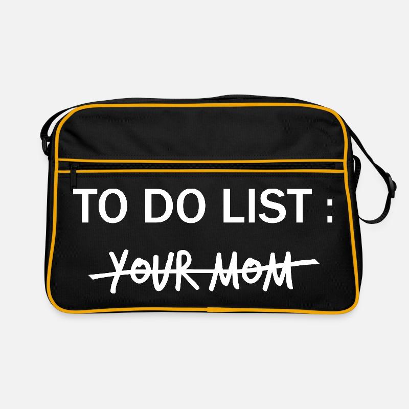 LISTE DE CHOSES À FAIRE : Ta mère Sac Retro
