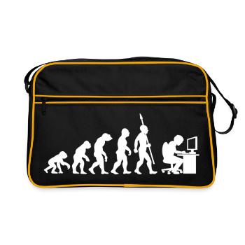 Computer PC Evolution Computer Scientist Programmer - Retro Bag - black/gold - Front