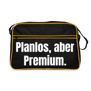 Sans but, mais premium. - Sac Retro - noir/or - Devant