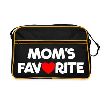 Favorite Child Mom's Darling I'm Mom's Favorite - Retro Bag - black/gold - Front