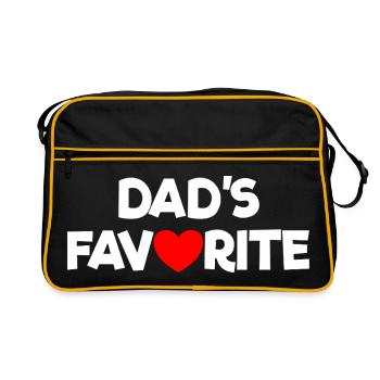 Préféré de papa Je suis le préféré de papa - Sac Retro - noir/or - Devant