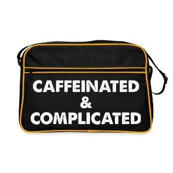 Caffeinated & Complicated - Retro Bag - black/gold - Front
