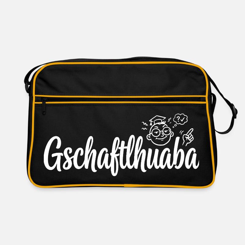 Gschaftlhuaba – Bayerischer Besserwisser Retro Tasche