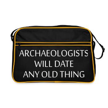 Archäologie - Retro Tasche - Schwarz/Gold - Vorne