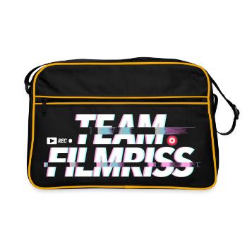 Mallorca Team Filmriss Party JGA Partycrew Malle - Retro Tasche - Schwarz/Gold - Vorne