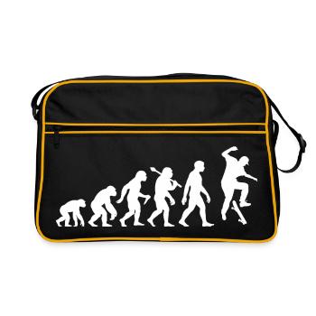 Skateboard Evolution Skateboard Skatboarder masculin et garçon - Sac Retro - noir/or - Devant