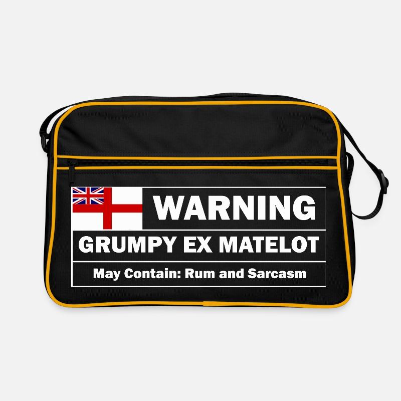 Grumpy Ex-matelot - Retro Bag - black/gold