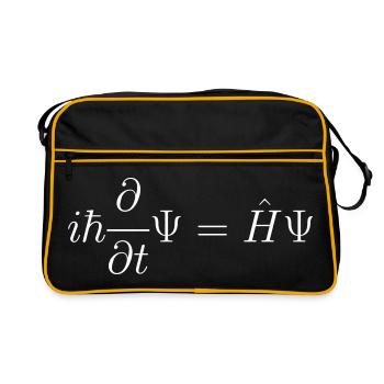 Le chat de Schrödinger - Sac Retro - noir/or - Devant