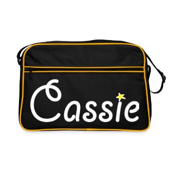 Cassie - Sac Retro - noir/or - Devant