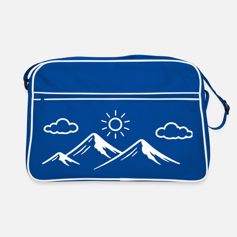 Berge Symbol Retro Tasche