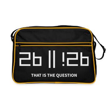 2b ou !2b pour être ou ne pas être c’est la question - Sac Retro - noir/or - Devant