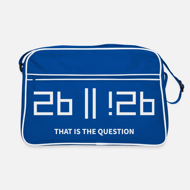 2b or !2b to be or not to be that is the question Retro Tasche