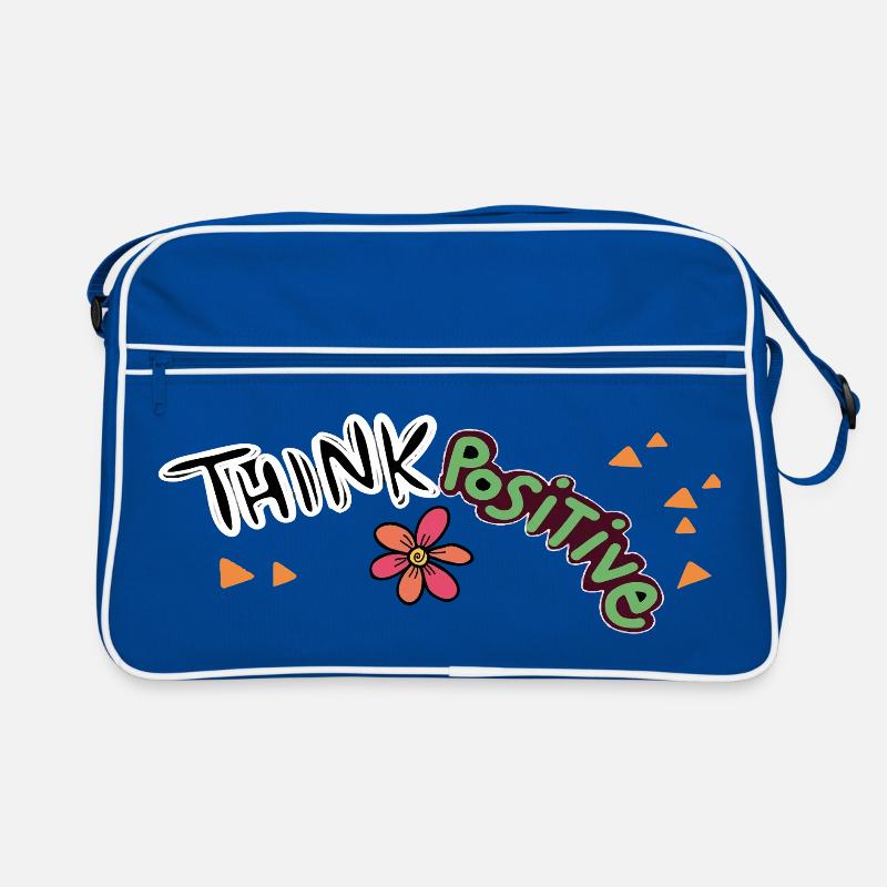 Think Positive  Retro Tasche