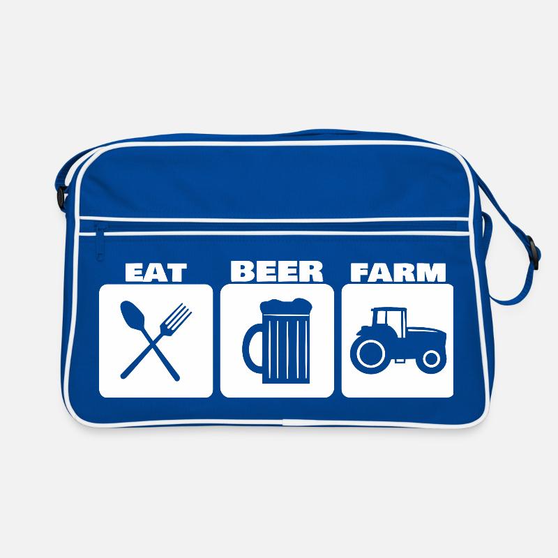 EAT, DRINK, FARM ... farmer basic needs Retro Bag