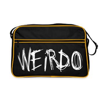 WEIRDO Punk Emo Kawaii Goth Heavy Metal - Retro Bag - black/gold - Front