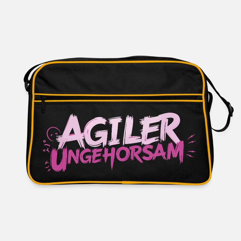 Agile Disobedience - Statement - Retro Bag - black/gold