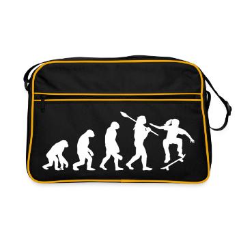 Skateboard Evolution Skater Streetwear Joueur - Sac Retro - noir/or - Devant