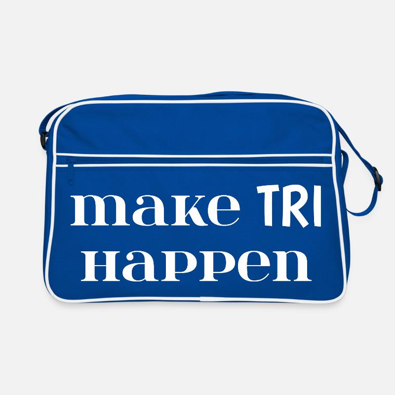 Make TRI Happen. Triathlon Gift Retro Bag