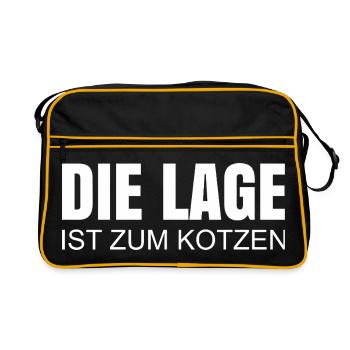 L’emplacement est nul - Sac Retro - noir/or - Devant