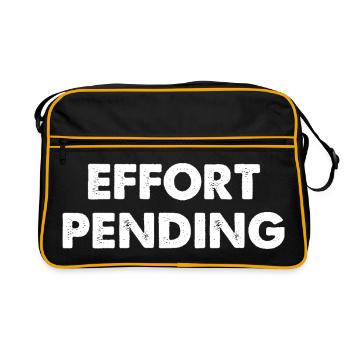 Deferred effort - Retro Bag - black/gold - Front