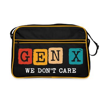 Génération X, on s’en fiche - Sac Retro - noir/or - Devant