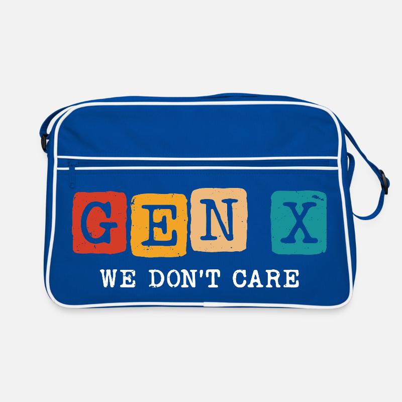 gen x we don't care Retro Tasche