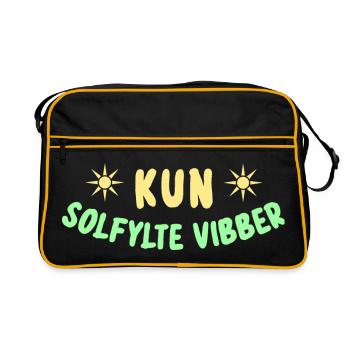 Only Sunny Vibes - Retro Bag - black/gold - Front