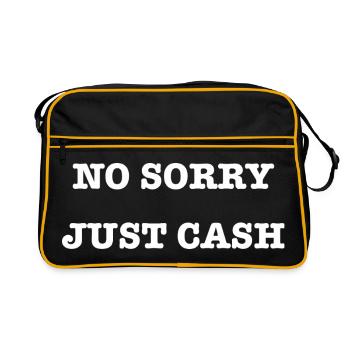 Drôle de dire Humour Non Désolé Juste de l’argent - Sac Retro - noir/or - Devant