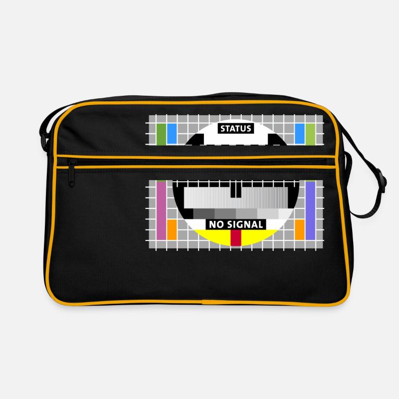 Testbild test card status no signal screen Display Retro Tasche