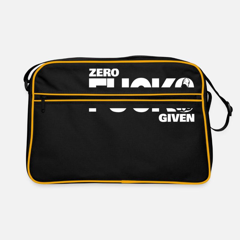 Zéro Fucks Compte tenu blanc Sac Retro