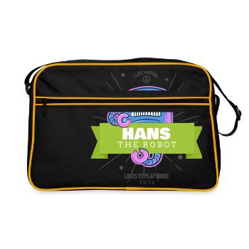 Hans the Robot - Sac Retro - noir/or - Devant