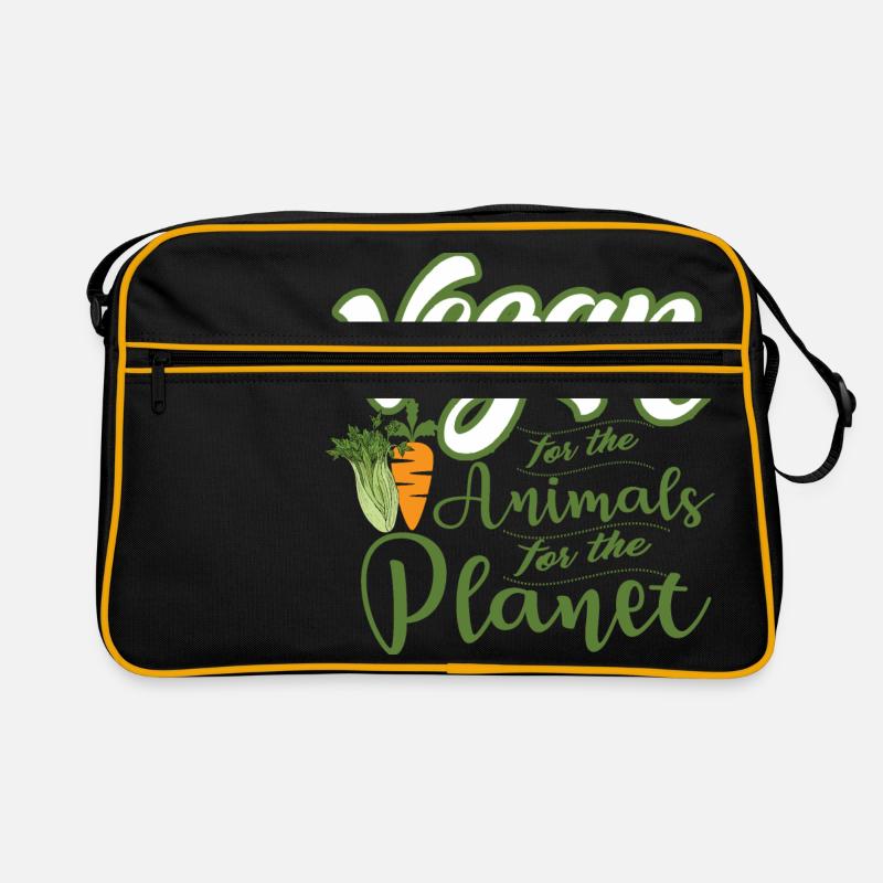 Idée de cadeau de végétarien végétarien Sac Retro