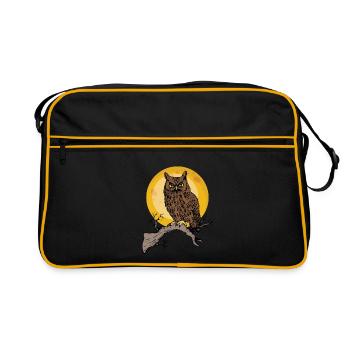 Hibou - Sac Retro - noir/or - Devant