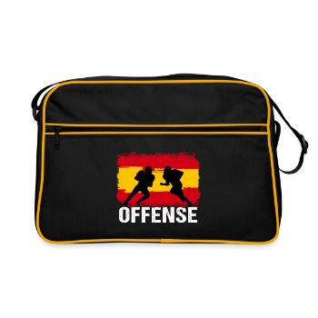 Football américain Espagne Offensive - Sac Retro - noir/or - Devant
